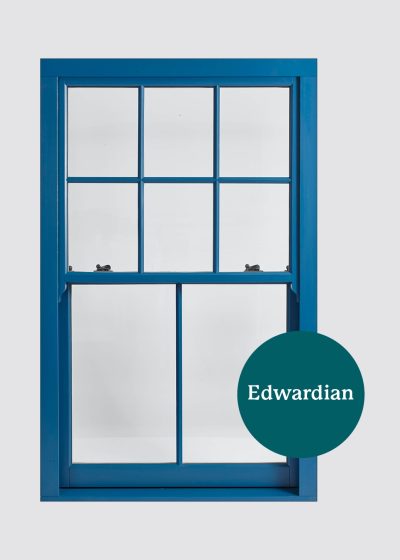Edwardian sliding sash window style